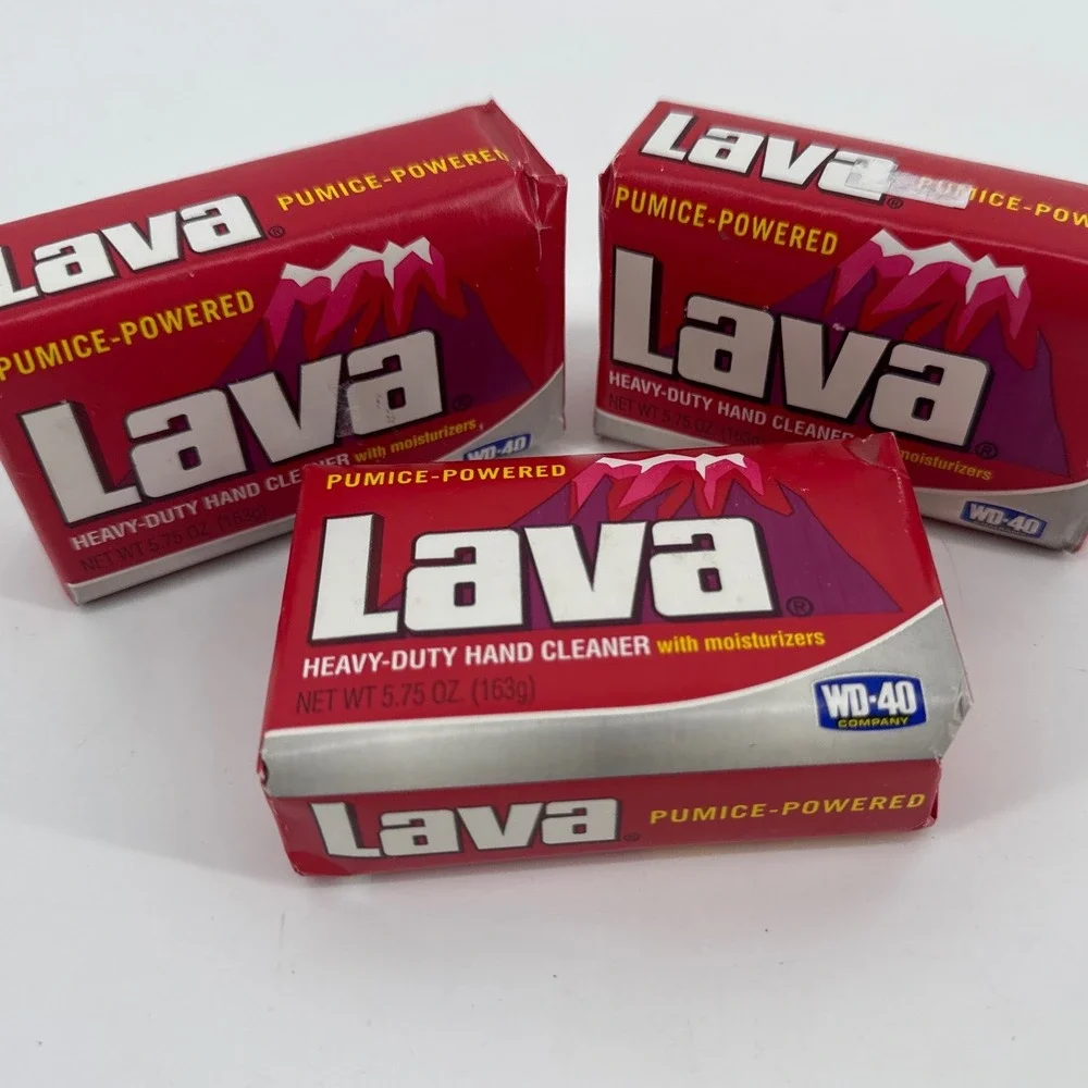 Lava Heavy-Duty Pumice Hand Cleaner 3-Pack 5.75oz Red Bar Soap WD-40 Company
